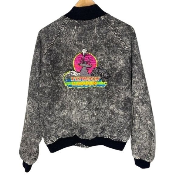 Disney Jackets & Blazers - Vintage 80’s 90’s Disneyland parks Typhoon Lagoon acid wash jacket Large USA
